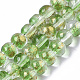 Chapelets de perles en verre peinte par pulvérisation transparent(GLAA-N035-03A-B02)-1