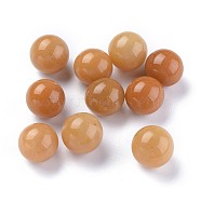 Natural Topaz Jade Beads, Gemstone Sphere, No Hole/Undrilled, Round, 17.5~18mm(G-L564-004-D06)
