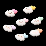 Cartoon Opaque Reisn Cabochons, for Jewelry Making, Mixed Color, Cloud, 9.5x13.5x5.5mm(RESI-C039-04E)