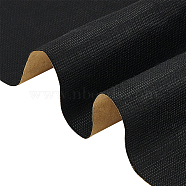 Self-adhesive Cloth, for DIY Craft Material, Cloth Book Material Wall Decoration, Black, 400x400x0.3mm(DIY-WH0002-96A)