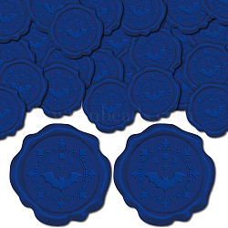 CRASPIRE 50Pcs Adhesive Wax Seal Stickers, Envelope Seal Decoration, For Craft Scrapbook DIY Gift, , Bat, 30mm, 50pcs/box(DIY-CP0009-70A)