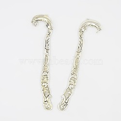 Zinc Alloy Bookmarks, Dolphin, Cadmium Free & Lead Free, Antique Silver, 83x20x4mm, Hole: 2.5mm(PALLOY-16-AS-LF)