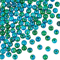 2 Strands Synthetic Chrysocolla Beads Strands, Dyed, Round, 6mm, Hole: 0.8mm, about 66pcs/strand, 14.76''(37.5cm)(G-OC0004-97)