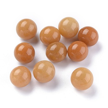 Natural Topaz Jade Beads, Gemstone Sphere, No Hole/Undrilled, Round, 17.5~18mm