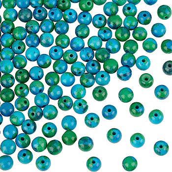 2 Strands Synthetic Chrysocolla Beads Strands, Dyed, Round, 6mm, Hole: 0.8mm, about 66pcs/strand, 14.76''(37.5cm)