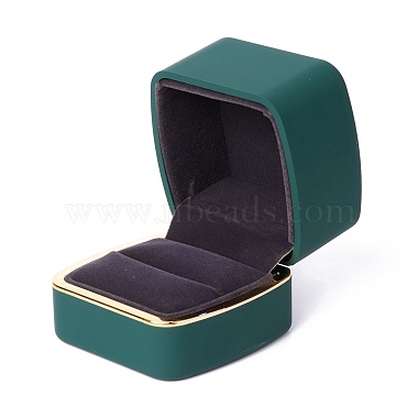 Square Plastic Jewelry Ring Boxes(OBOX-F005-01A)-2