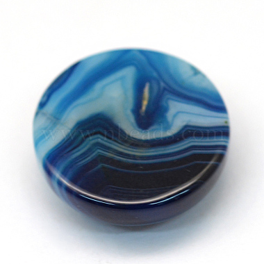 Dyed Natural Striped Agate/Banded Agate Cabochons(X-G-R348-20mm-02)-3