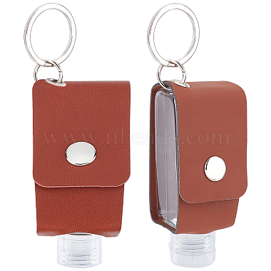 Mixed Color Bottle Leather Keychain