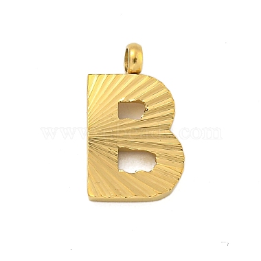 Golden Letter B 304 Stainless Steel Charms