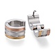 Трехцветные серьги-кольца 304 из нержавеющей стали(EJEW-L252-008M)-2