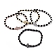 Natural Lava Rock Beads Stretch Bracelets(BJEW-JB04802)-1
