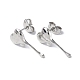 Non-Tarnish 304 Stainless Steel Melting Heart Stud Earrings for Women(EJEW-F300-14P)-1