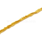10S Arm Knitting Yarn, Chenille Polyester Yarn, for Blanket Pillows Craft Crochet Yarns, Goldenrod, 1.5mm(YCOR-WH0005-001D)