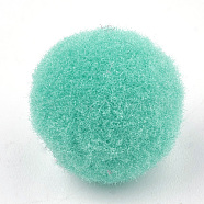 DIY Doll Craft Pom Pom Polyester Pom Pom Balls, Turquoise, 25mm(AJEW-Q137-25mm-05)