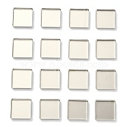 Empty Tinplate Palette Pans, Eyeshadow Palettes, for Cosmetic Palettes, Square, Platinum, 20x20x3mm(IFIN-O014-01A)