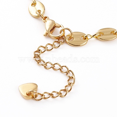 Brass Coffee Bean Chains Bracelet Makings(AJEW-JB00879)-3