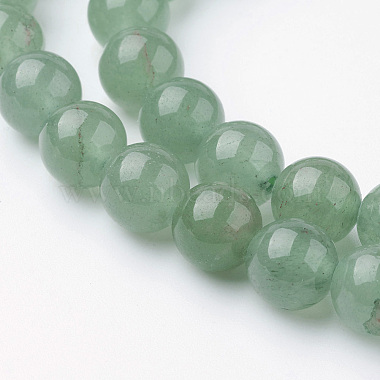 Chapelets de perle verte d'aventurine naturel(G-G735-63-8mm)-5