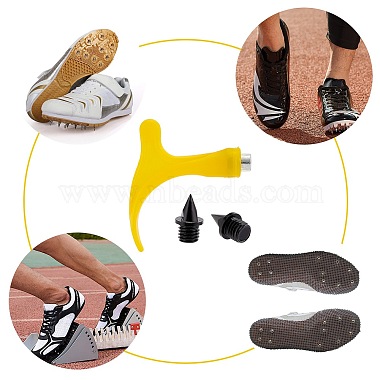 gorgecraft 51pcs 2 styles chaussures de piste accessoires de bricolage(DIY-GF0005-12)-5
