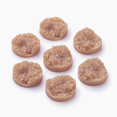 12mm Camel Half Round Resin Cabochons