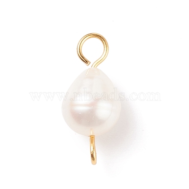 Natural Cultured Freshwater Pearl Beads Connector Charms(PALLOY-JF01551-02)-2