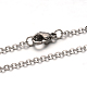 304 Stainless Steel Cable Chain Necklace(STAS-L164A-01P)-1