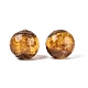 Handgemachte gold sand Glasperlen(LAMP-N045-01C-08)-1