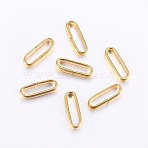 304 Stainless Steel Quick Link Connectors, Linking Rings, Oval, Golden, 10x3.5x2mm, Inner Diameter: 8.5x2mm(X-STAS-E436-21G)