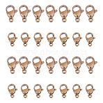 40Pcs 2 Styles Tibetan Style 304 Stainless Steel Lobster Claw Clasps, Antique Bronze, 10~12x7.5~9.5x3.5~4mm, Hole: 1.5~2mm, about 20pcs/style(STAS-UN0040-78)