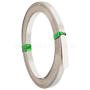 Copper Flat Bezel Wire, DIY Bezel Setting for Cabochon, Platinum, 5x0.2mm, about 19.69 Feet(6m)/Roll(CWIR-WH0016-02C)