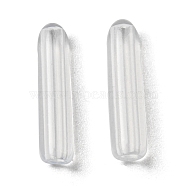 Silicone Round End Caps, Replacement Cap Cover Fit  for Hair Band, Clear, 13x3mm, Hole: 1.2mm(MAK-K021-12A)