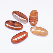 Natural Red Agate/Carnelian Cabochon, Oval, 31x15x6mm(G-K179-01)