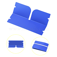 Portable Foldable Plastic Mouth Cover Storage Clip Organizer, for Disposable Mouth Cover, Dodger Blue, 190x120x0.3mm(AJEW-E034-71A)