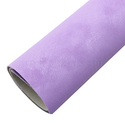 Frosted PVC Imitation Leather Fabrics, DIY Craft Supplies, Lilac, 33x20cm(PW-WG093A2-09)