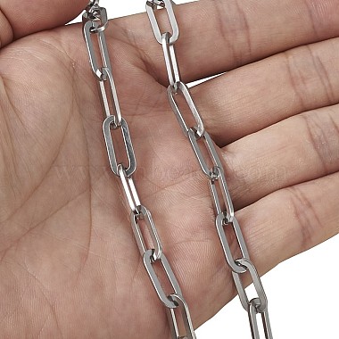 304 Stainless Steel Paperclip Chains(CHS-YS0001-01P)-5