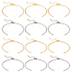 12Pcs 4 Style Half Finished 304 Stainless Steel Cable Chain Bracelets(AJEW-NB0003-65)-1