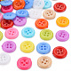 4-Hole Plastic Buttons(BUTT-N018-052)-1