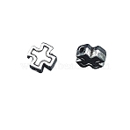 Alloy Beads, Cross, Antique Silver, 8x8mm, Hole: 1.6mm(PW-WG49831-01)