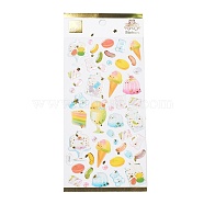Epoxy Resin Sticker, for Scrapbooking, Travel Diary Craft, Food Pattern, 208x90mm(DIY-A017-05F)