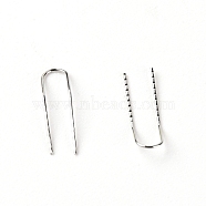 304 Stainless Steel U Shape Fishing Accessories, Stainless Steel Color, 12.5x3.5x0.4mm(FIND-WH0076-39C-01)