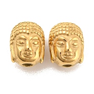 Ion Plating(IP) Stainless Steel Beads, Buddha, Golden, 10.5x8x8mm, Hole: 2mm(STAS-P201-01G)