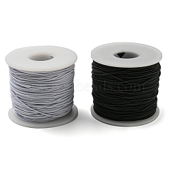 2Rolls 2 Colors Core Spun Elastic Cord, Mixed Color, 1.5mm, 70m/roll, 1roll/color(EC-SZ0001-07)