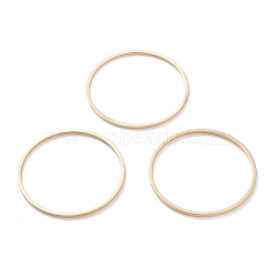 Brass Linking Rings, Long-Lasting Plated, Round Ring, Real 24K Gold Plated, 30x1mm, Inner Diameter: 28mm(X-KK-Y003-03J-G)