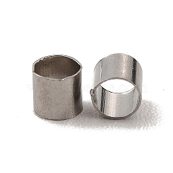 Non-Tarnish 304 Stainless Steel Beads, Column, Stainless Steel Color, 2.5x2.5mm, Hole: 2mm(STAS-H0179-01E-P)