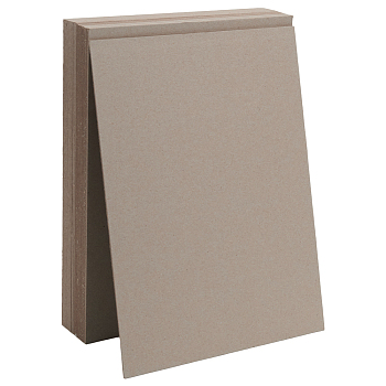 Rectangle Kraft Papers Chip Boards, Binders Boards, Bookbinding Supplies for Book Binding, Light Grey, 286x210x2mm