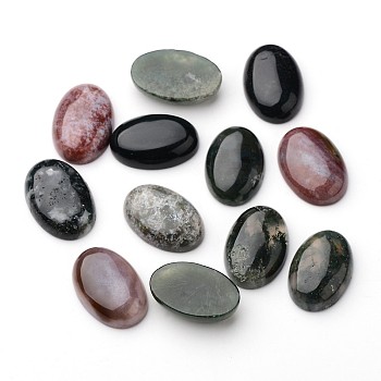 Natural Indian Agate Oval Cabochons, 30x20x9mm