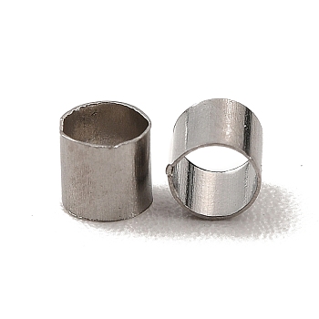 304 Stainless Steel Beads, Column, Stainless Steel Color, 2.5x2.5mm, Hole: 2mm