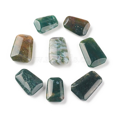 31mm Trapezoid Indian Agate Beads