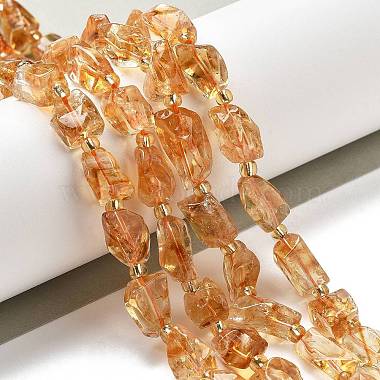 Natural Citrine Beads Strands(G-H074-C02-03)-2