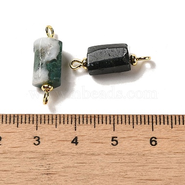 Natural Moss Agate Connector Charms(FIND-C046-10D-G)-3