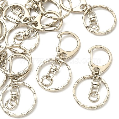 10Pcs Alloy Keychain Clasp Findings(PALLOY-YW026-02)-3